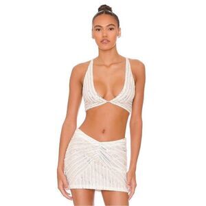 Retrofete Magda Top size large NWT iridescent sequins